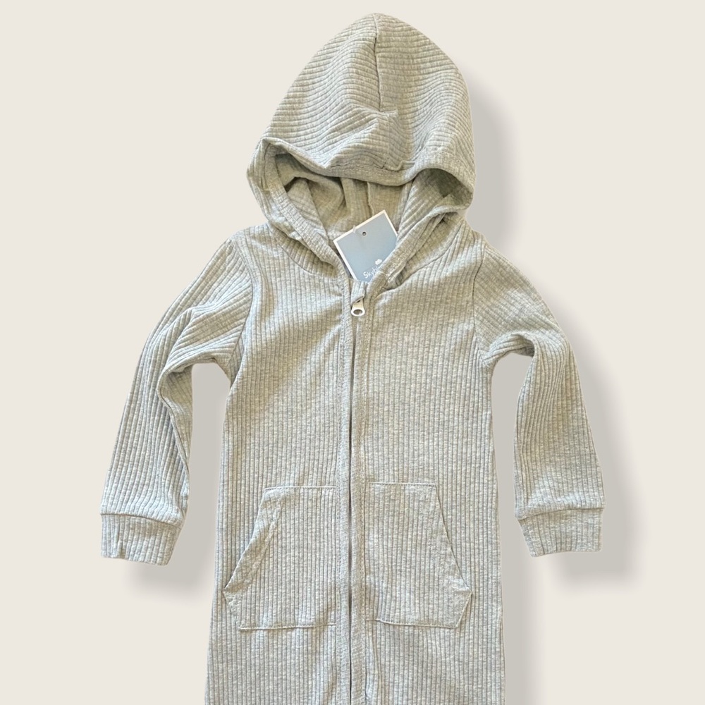 Grey Hooded Jumspuit